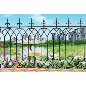 Modern villa ferro fundido cercas / soldado estilo roma esgrima para jardim